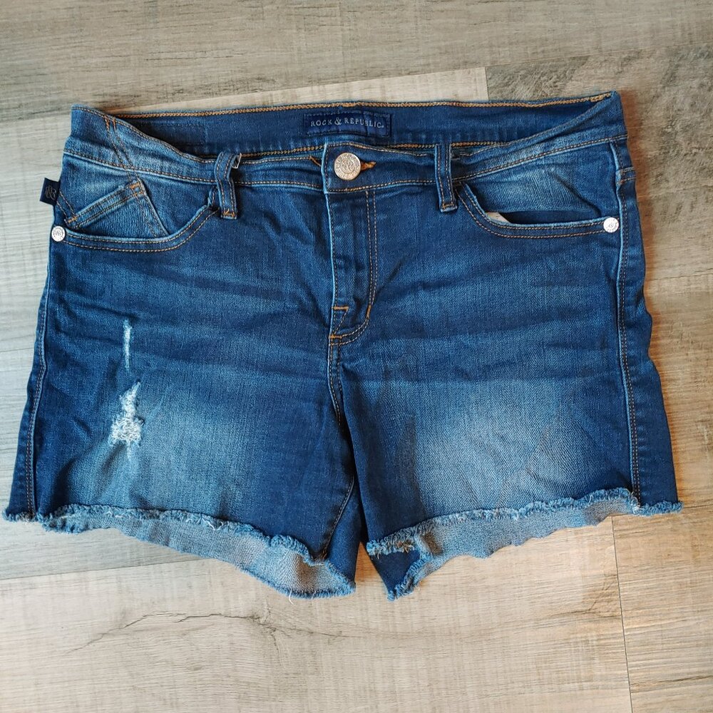 Rock & Republic Dark Denim Shorts